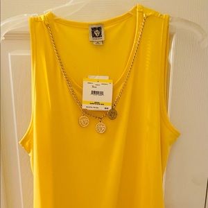 Yellow Blouses with Jewelry